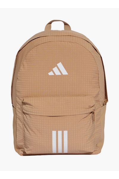 adidas حقيبة ظهر مدرسية بطباعة شعار مع أحزمة قابلة للتعديل وسحاب للإغلاق - 15 × 31 × 44 سم