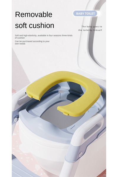 Little Mom Children's toilet reducer, Little Mom, foldable with ladder, height adjustable in 2 positions, surface