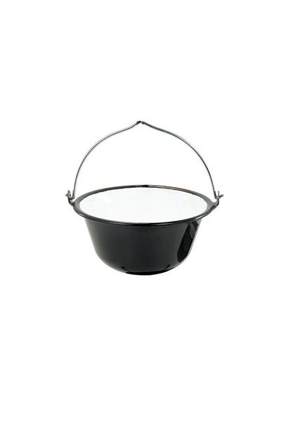 Perfect Home Serving pot, enameled, 0.8 L, black, Perfect Home