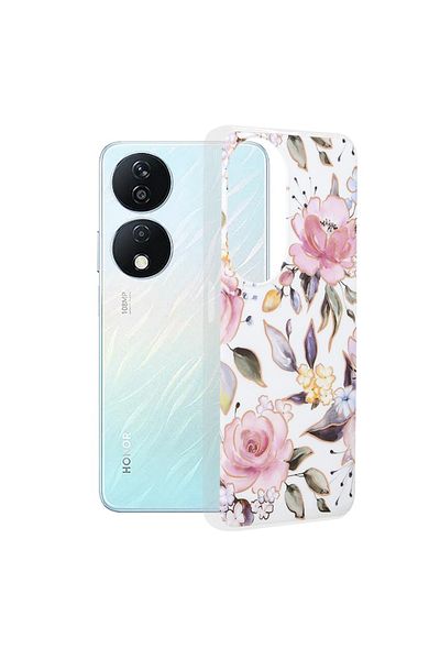 Techsuit Case for Honor X7b / X7b 5G / 90 SMART - Marble Series - Chloe White