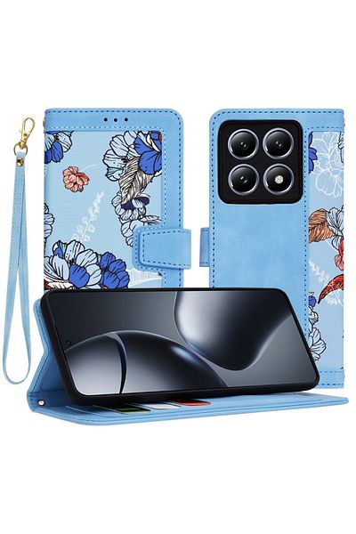 Techsuit Husă pentru Xiaomi 14T Pro - FlipCraft - Albastru Vibrant