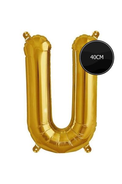 Bp Bizden Pastacılık 40cm Letter U Foil Balloon Gold