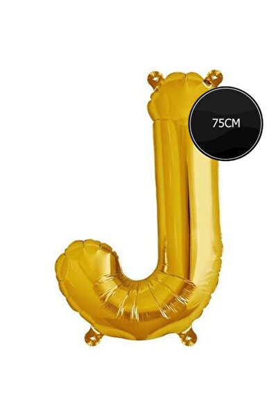 Bp Bizden Pastacılık 75cm Letter J Foil Balloon Gold