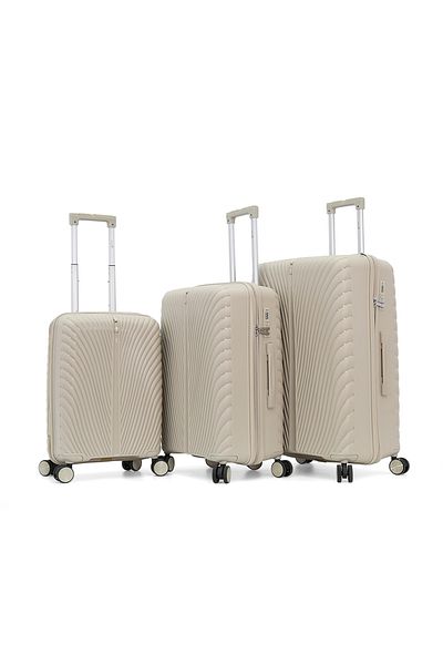 MELIFE Hardshell Trolley Luggage Set of 3