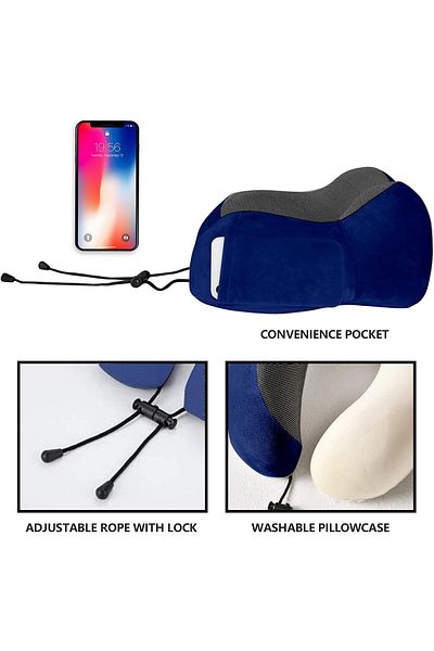 Mnuk MNP-3 Neck Pillow for Travel-Blue