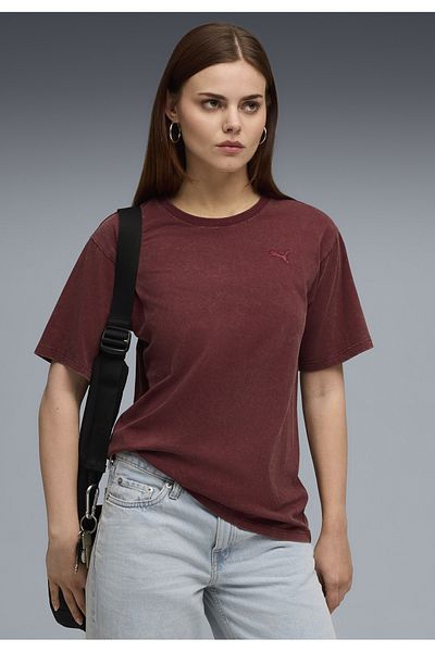 Puma Essentials Elevated Relaxed Wash Tee Women
