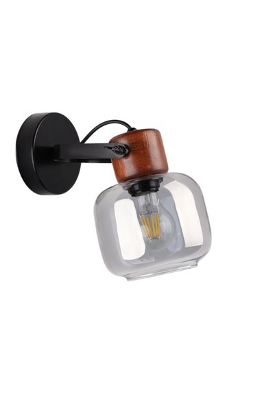 Lumexx Tall Smoked Glass Sconce