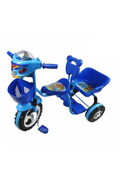 rexa Baby 3-Wheel Tricycle with Dual Seats – Tandem Ride-On Bike for Toddlers