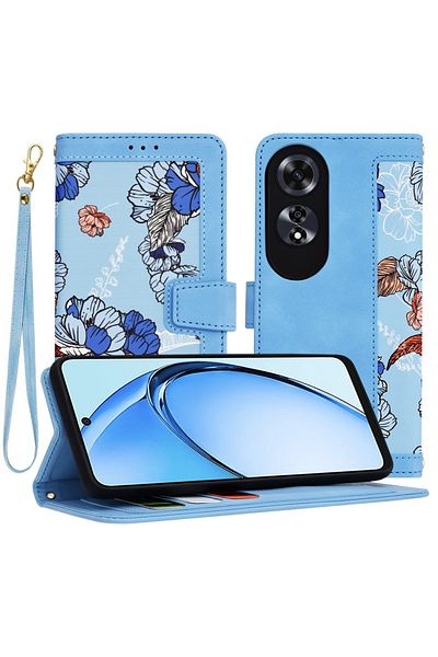 Techsuit Husă pentru Oppo A60 4G - FlipCraft - Albastru Vibrant