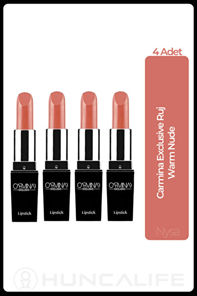 Huncalife Exclusive Ruj Warm Nude - 4 Adet