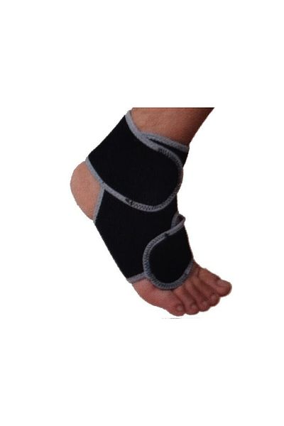 Ankle bandage, neoprene, gray/black