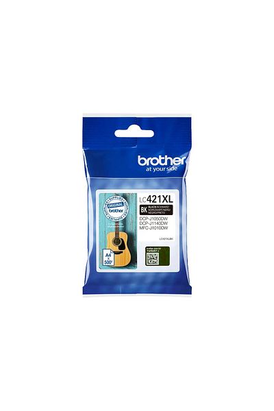 3D Brothers Black Ink cartridge 500 pages 421XLBK Brother LC