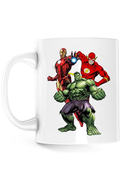 OEM Cana Ironman Hulk Flash Flying Hero Fantasy Comic Books, alba, 330 ml