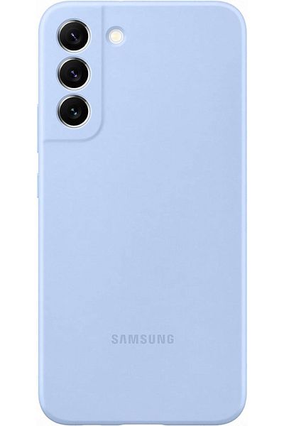 Samsung Husă din silicon compatibilă cu Galaxy S22 Plus Blue Ef-ps906tlegww