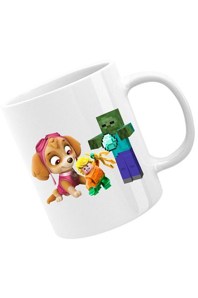 OEM Cana Aquaman Skye Paw Patrol Zombie Minecraft, alba, 330 ml