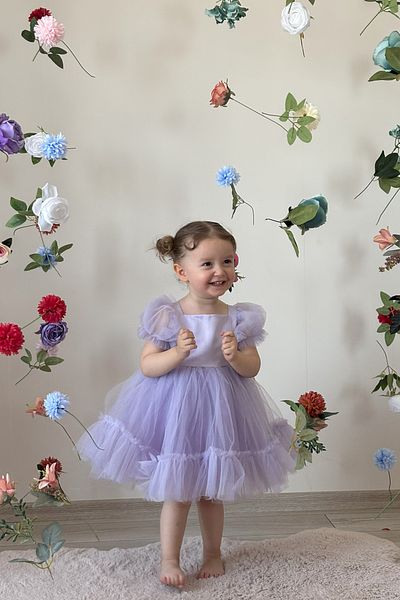 ALYRA Baby Girl Dress Tulle Tutu Fluffy Birthday Party Wedding Special Occasion Bow Girls Kids Evening Dress Clothes