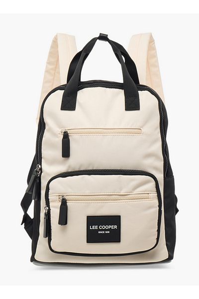 Lee Cooper Lee Cooper Colourblock School Backpack with Adjustable Straps and Zip Closure - 31x13x38 cm