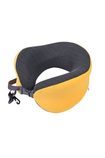 Mnuk MNP-4 Luxury Neck Pillow for Travel-Yellow