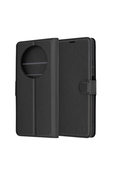 Techsuit Husă pentru Xiaomi Redmi 14C / Poco C75 - Folio din piele - Negru