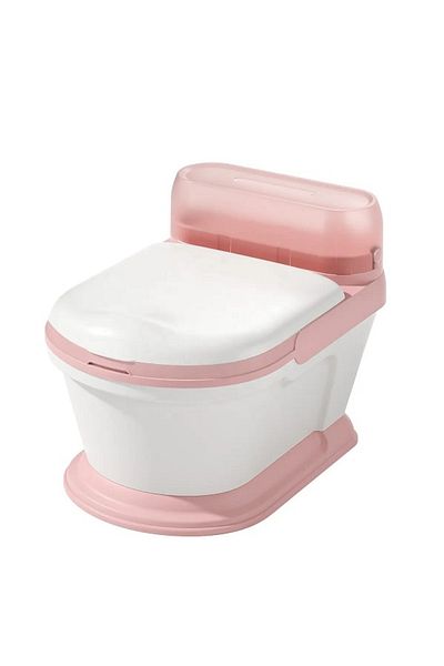 Little Mom Olita pentru copii tip minitoaleta Little Mom Pink, cu adaptor confortabil din PU, design ergonomic,