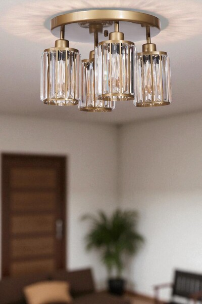 Lumexx HUGO 4 LÜ TEPSİLİ ESKİTME PLAFONYER AVİZE