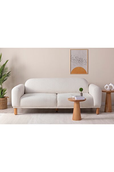 Vivense SOLİ BOHEM TEDDY KOLTUK TAKIMI, KIRIK BEYAZ