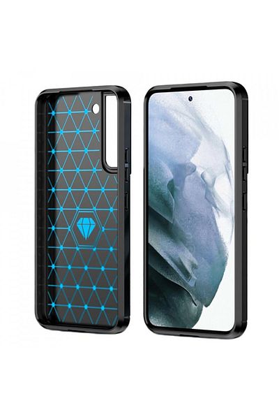 Techsuit Case for Samsung Galaxy S22 Plus 5G - Carbon Silicone - Black