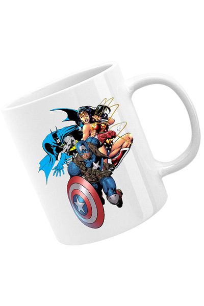 OEM Cana Captain America Wonder Woman Batman Batmobile, alba, 330 ml