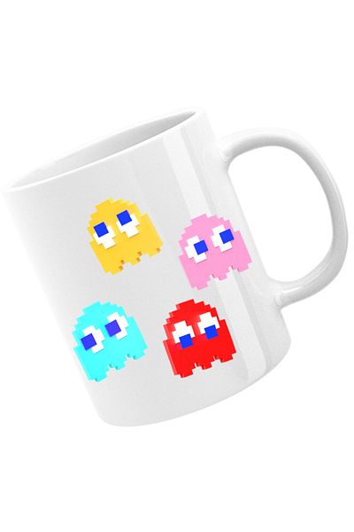 OEM Cana Pac Man Little Ghost Blinky Pinky Achievment Goal, alba, 330 ml