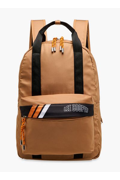 Lee Cooper Colourblock Backpack with Adjustable Shoulder Straps and Zip Closure - 13x30x40 cm