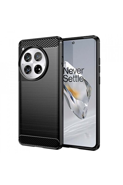 Techsuit Carcasă OnePlus 12 - Silicon Carbon - Negru