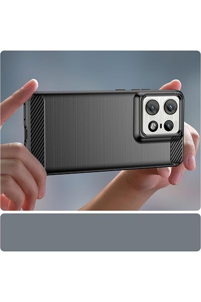 Techsuit Husă Motorola Edge 50 Ultra - Silicon Carbon - Albastră