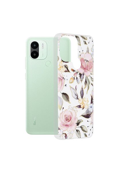 Techsuit Case for Xiaomi Redmi A1+ / A2+ - Marble Series - Chloe White