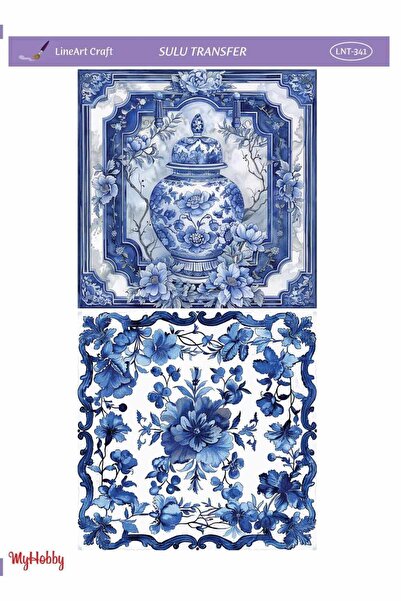 LİNEART Sulu Transfer No:LNT341-25x35cm