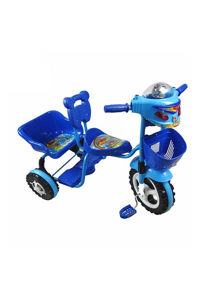 rexa Baby 3-Wheel Tricycle with Dual Seats – Tandem Ride-On Bike for Toddlers