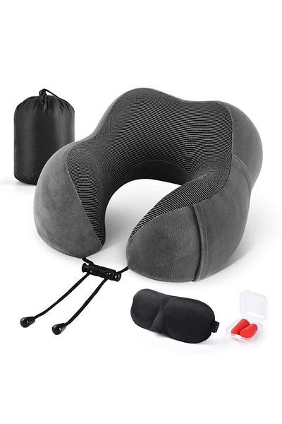Mnuk MNP-3 Neck Pillow for Travel-Grey