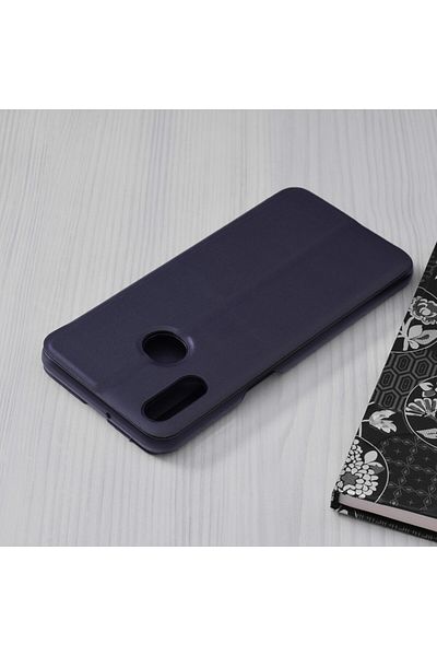 Techsuit Husă pentru Samsung Galaxy A20s - Seria eFold - Albastru închis