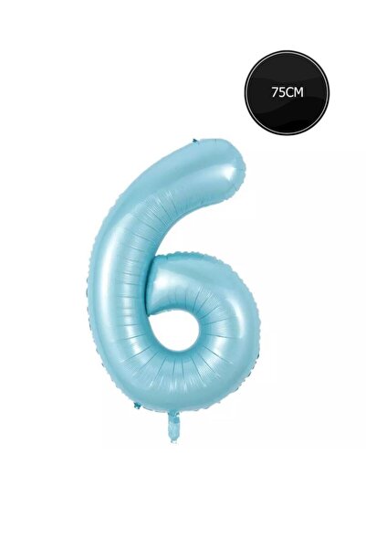 Bp Bizden Pastacılık 75cm 6 Number Foil Balloon Blue