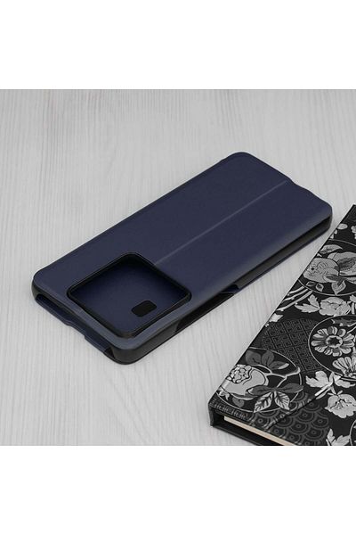 Techsuit Husă pentru Xiaomi 14T Pro - Seria eFold - Albastru închis