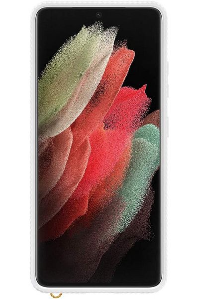 Samsung Husă de protecție transparentă pentru Galaxy S21 Ultra, EF-GG998CWEGWW, albă