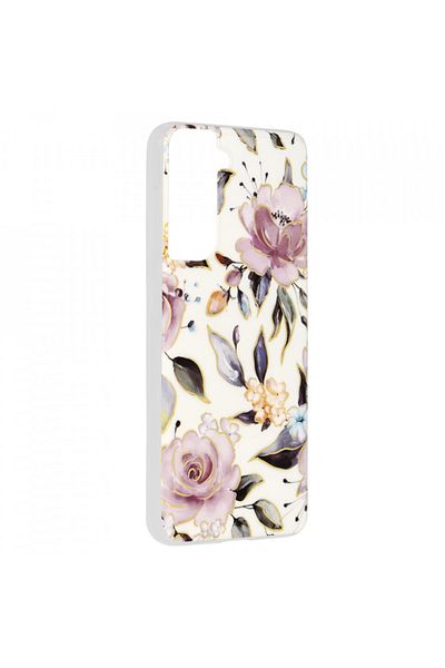 Techsuit Case for Samsung Galaxy S21 5G - Marble Series - Chloe White
