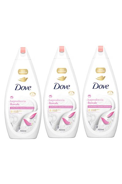 Dove Floral, bubble bath, 3 pcs x 700 ml
