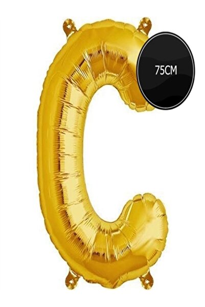 Bp Bizden Pastacılık 75cm Letter C Foil Balloon Gold