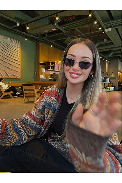 Makro Optik Vintage Black Cat Eye Uv400 Protection Sunglasses