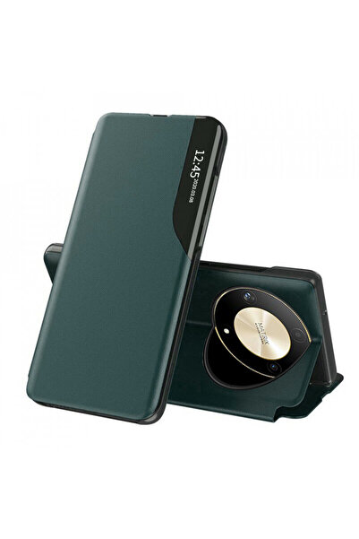 Techsuit Калъф за Honor Magic6 Lite - eFold серия - тъмнозелен