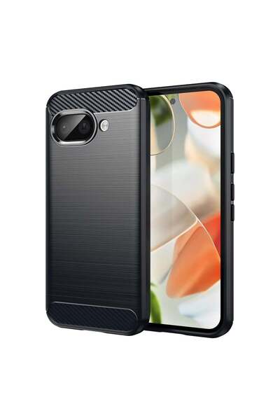 Techsuit Carcasă pentru Google Pixel 9a - Silicon Carbon - Negru