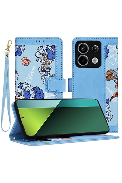 Techsuit Husă pentru Xiaomi Redmi Note 13 Pro 5G / Poco X6 - FlipCraft - Albastru Vibrant