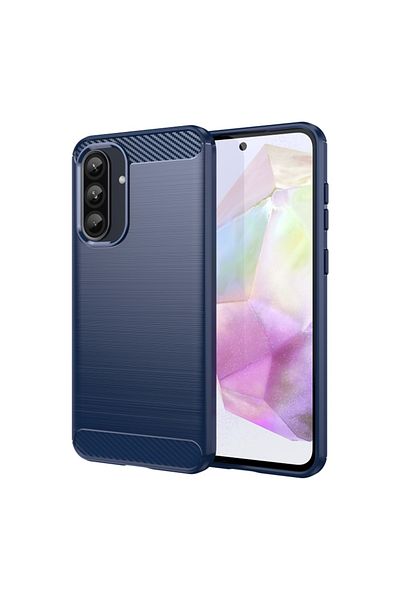Techsuit Carcasă pentru Samsung Galaxy A36 5G - Silicon Carbon - Albastră