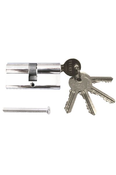 flores Chrome door handle, 80 mm, with 5 keys