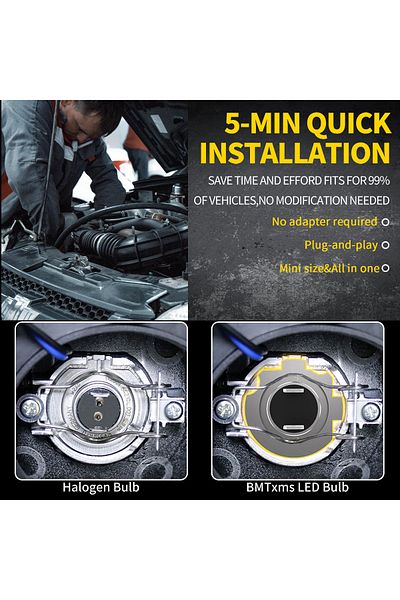 SOARE Car LED bulbs H7 180W 6000k 20000 LM 1 to 1 with halogen 12V